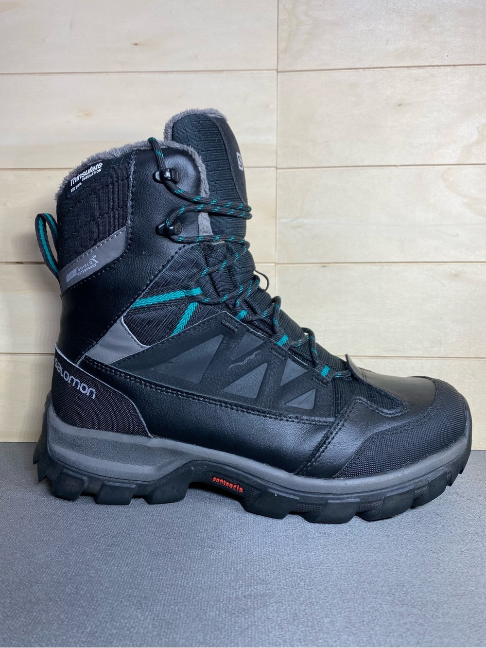 Salomon Chaoten TS CSWP Hiking Boots Black Women's Size 8 Shoes Waterproof